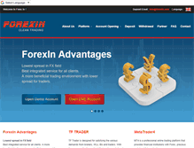 Tablet Screenshot of forexin.asia